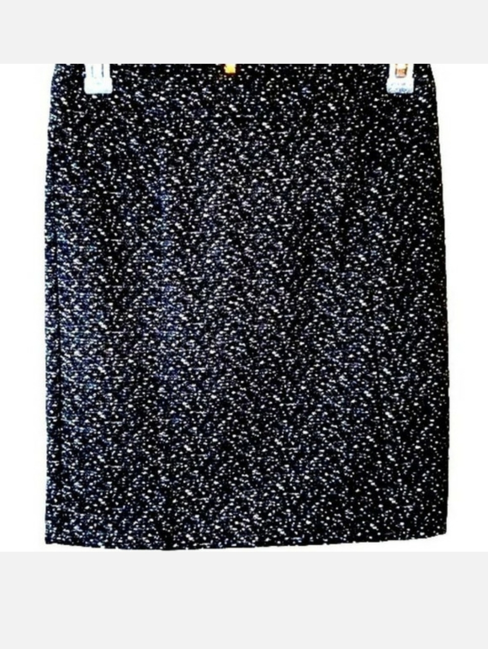 Michael Michael Kors Skirt Boucle Speckled Stretch Mini Black White 6 NWT